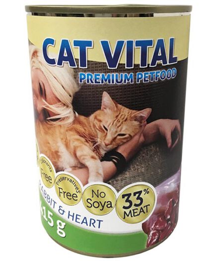 Cat Vital macska konzerv nyúl,szív 24x415g