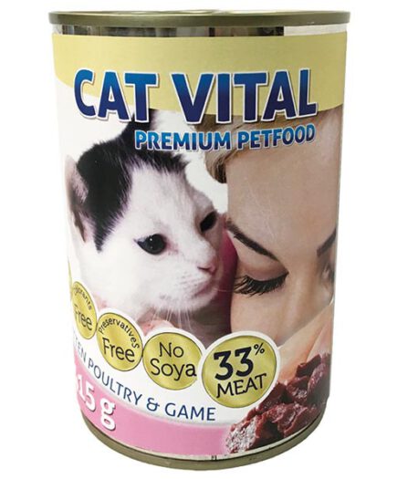 Cat Vital Kitten macska konzerv baromfi,vad 24x415gr