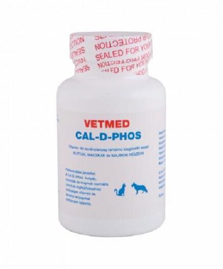 CAL-D-PHOS csonterősítő tabletta kutyáknak és macskáknak