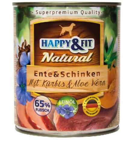 Happy&Fit Natural kutyakonzerv kacsahússal