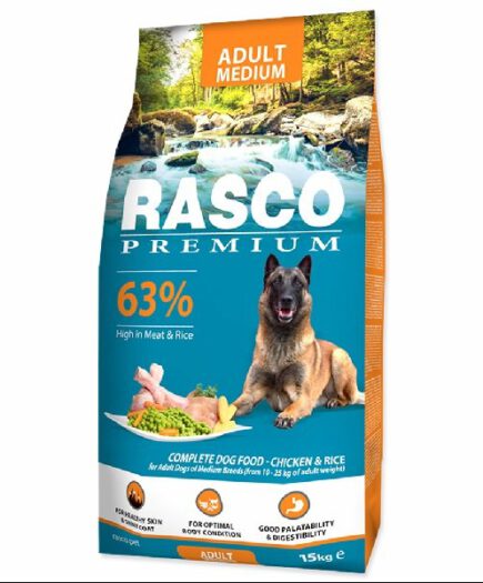 Rasco Premium kutyatáp adult médium15kg